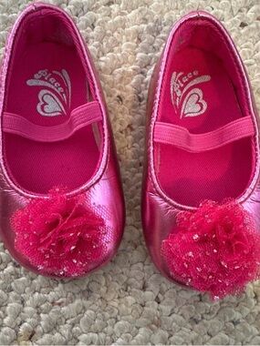 Baby-pink ballet shoes